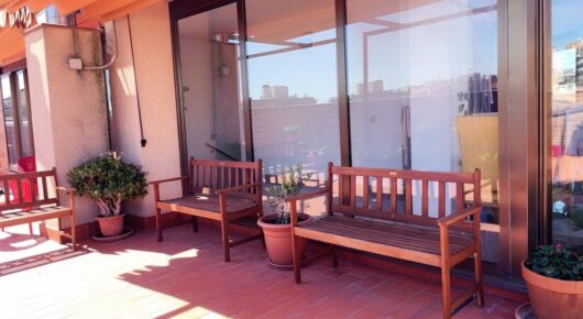 Terraza exterior residencia