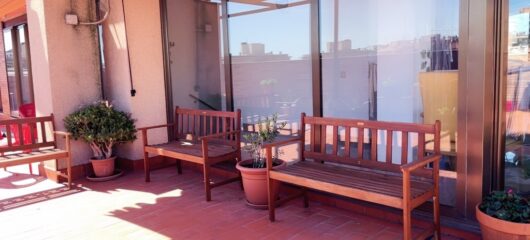 Terraza residència La Romànica